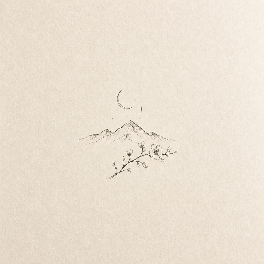 Minimalist tattoo style
